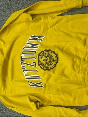 Champion Yellow Kutztown University Crewneck Sweatshirt